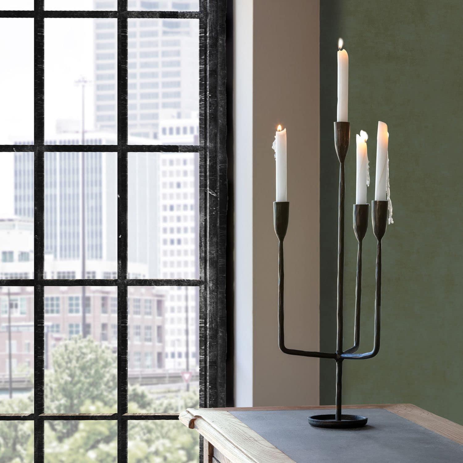 Park Hill Collection 23'' H Iron Tabletop Candelabra