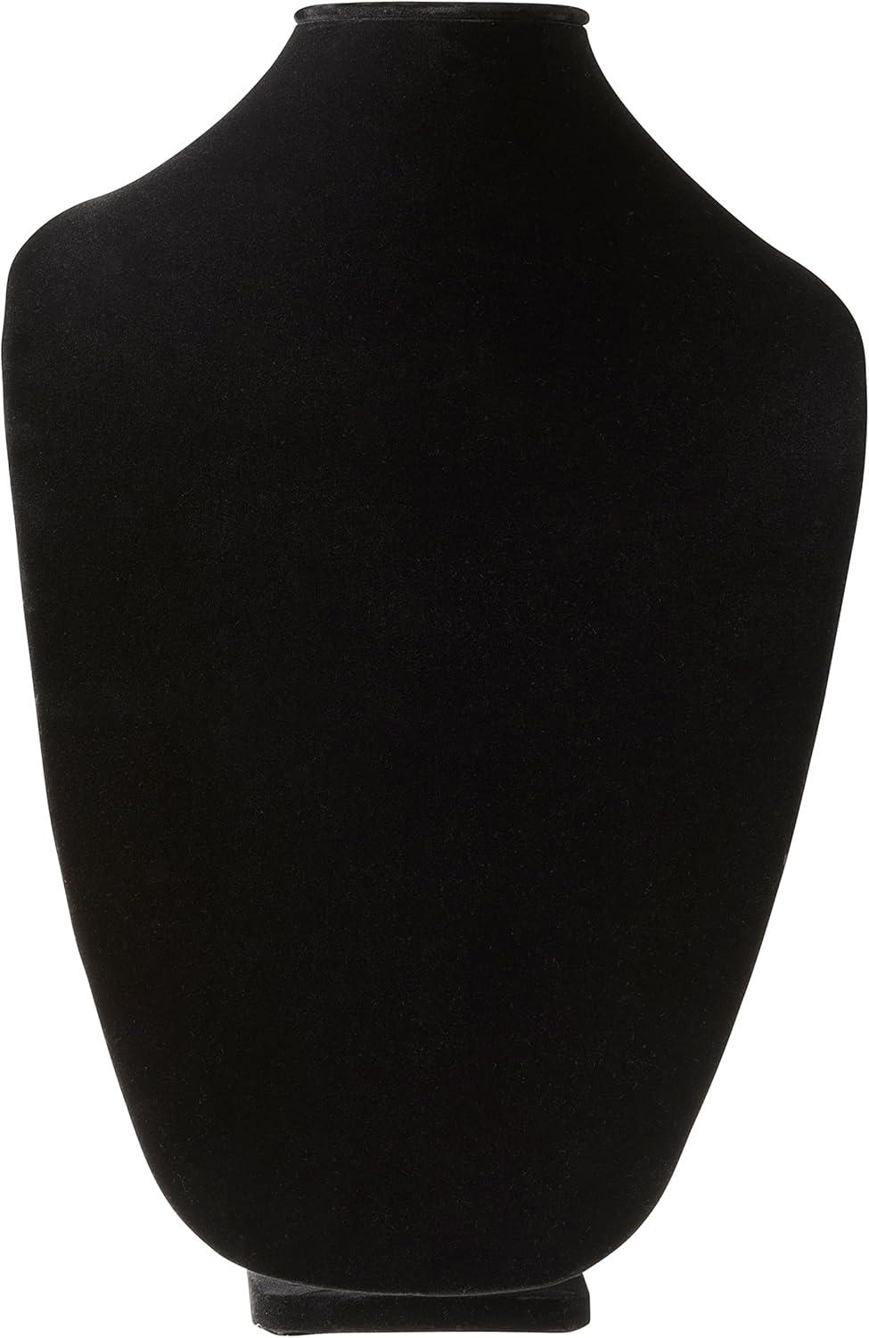 15" Black Velvet 3D Necklace Display Stand