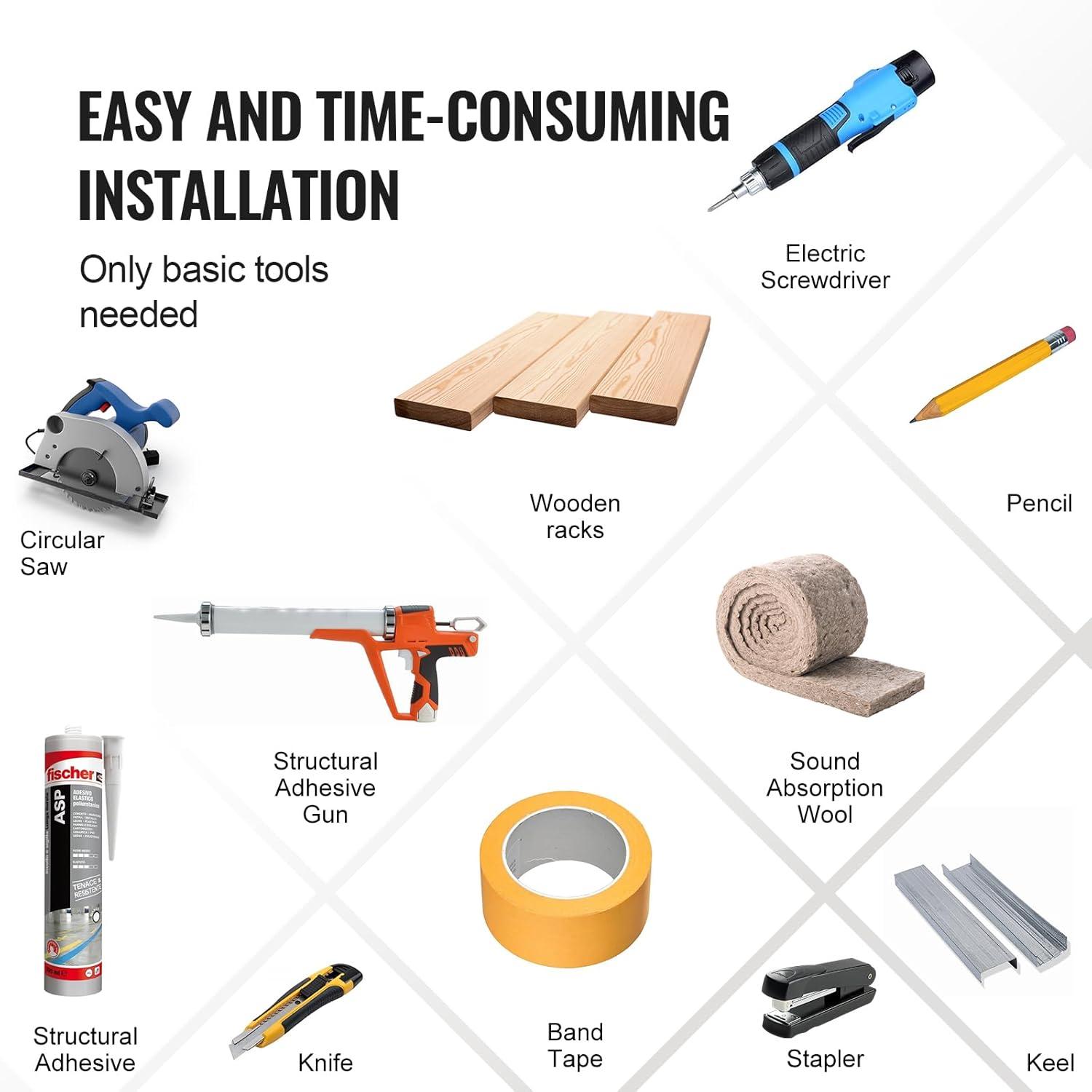 VEVOR Wood Slat Acoustic Panels for Modern Wall Decor