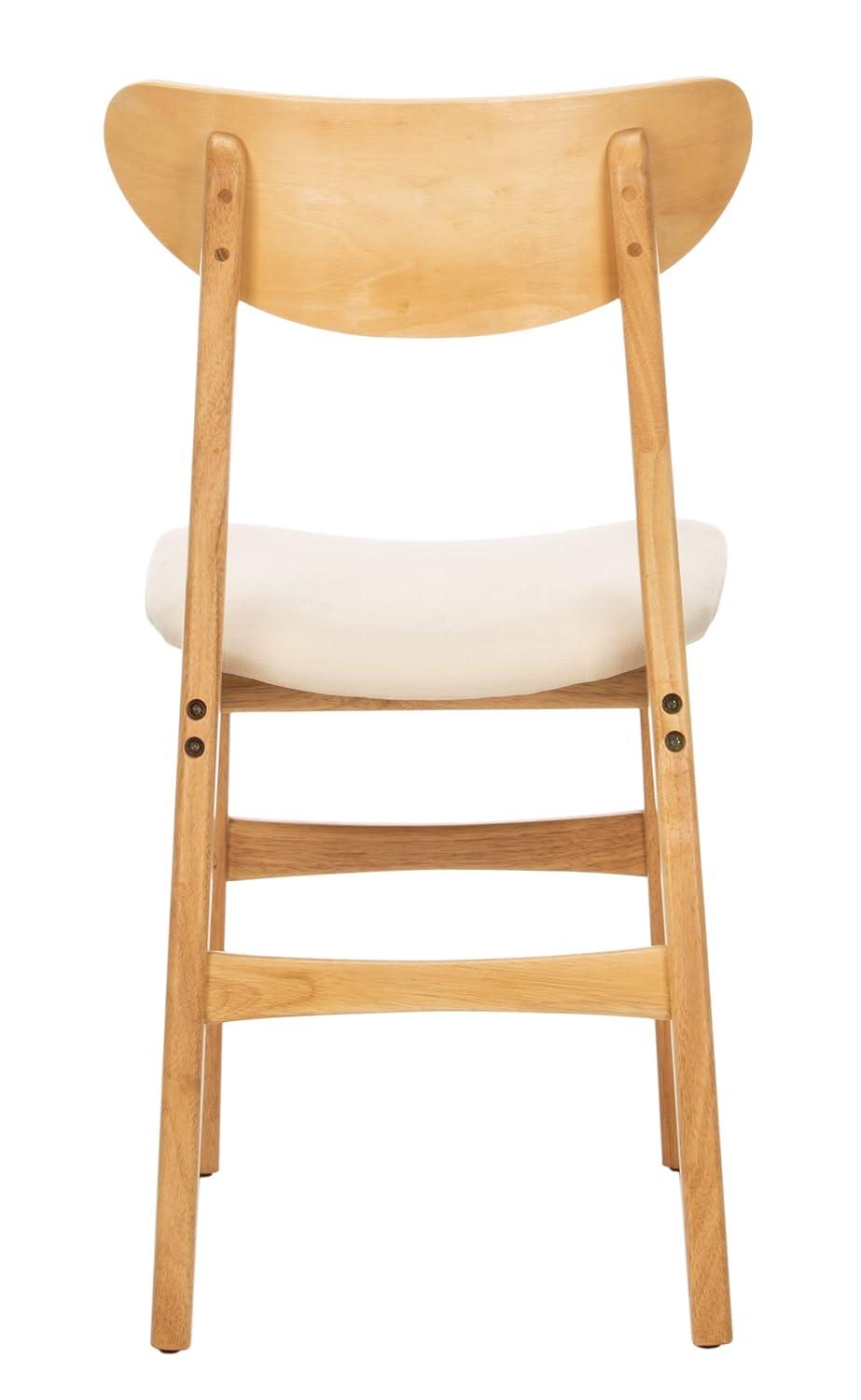 Lucca Retro Dining Chair (Set of 2) - DCH1001 - Natural/White - Safavieh