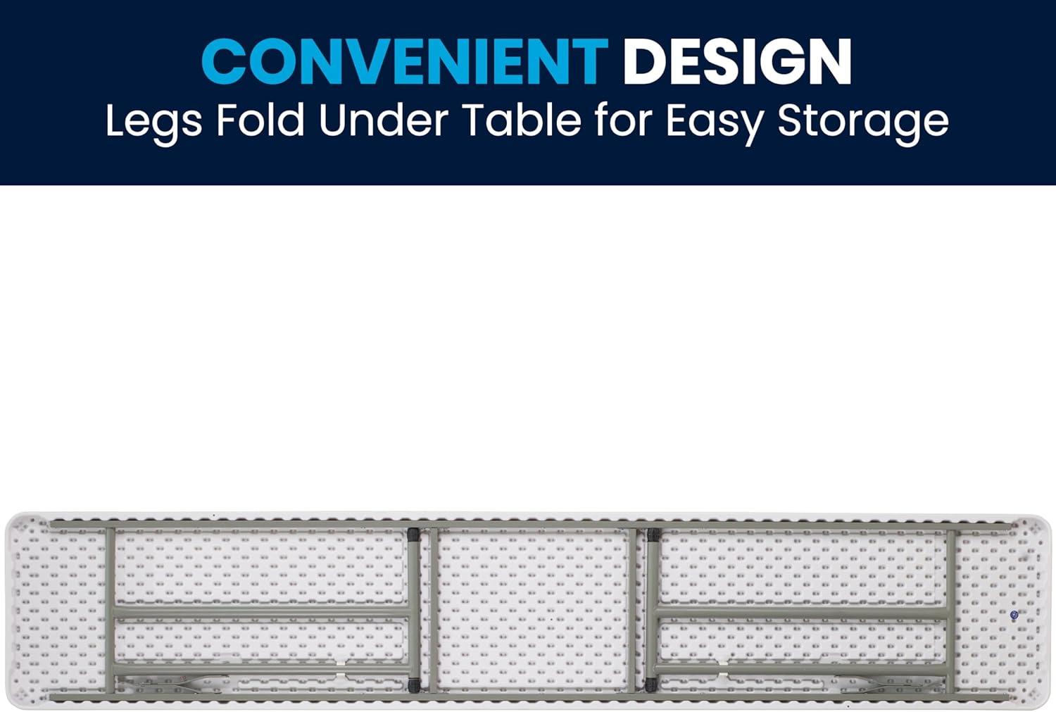 Noah Rectangular Plastic Folding Training and Event Table