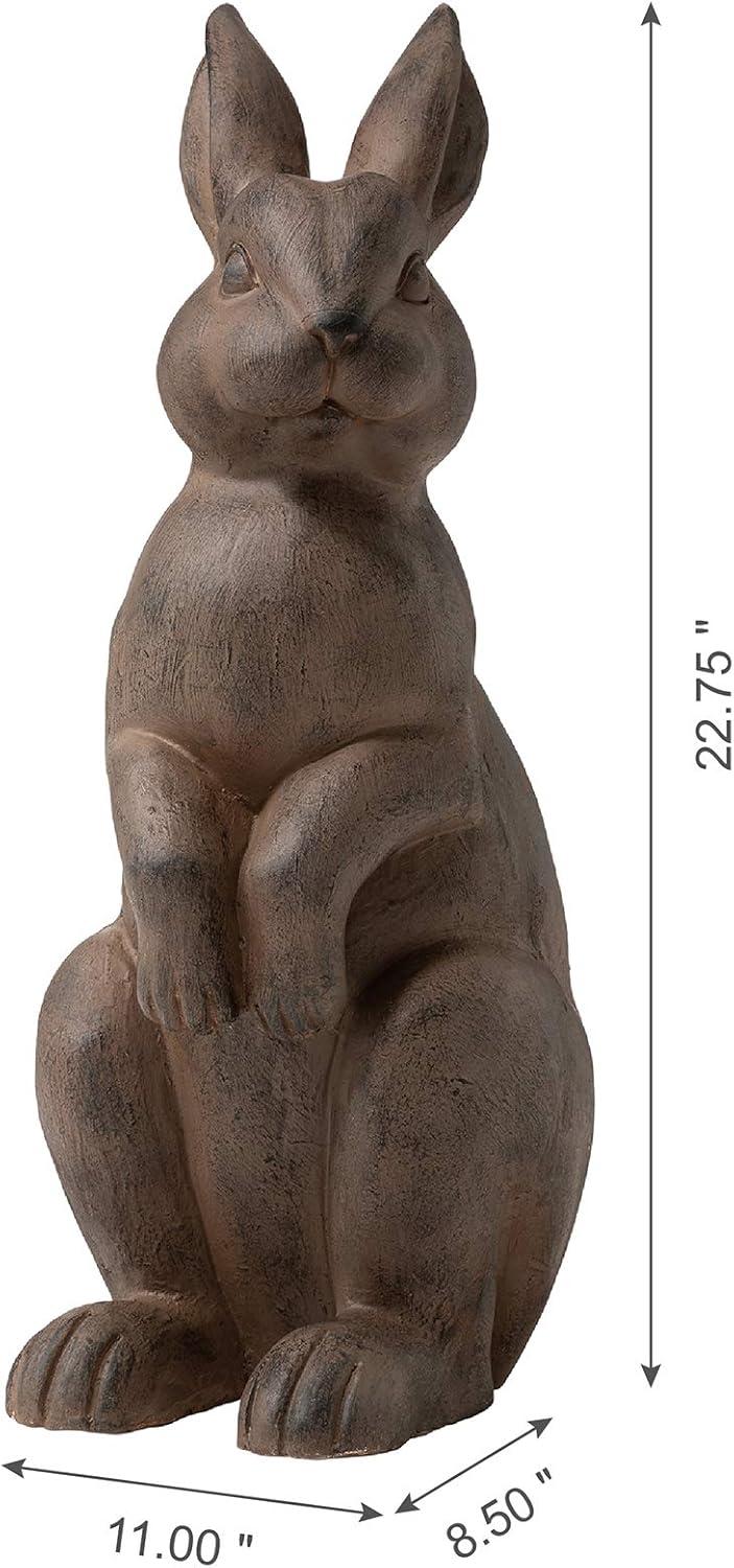 Trinx Zachary MGO Standing Rabbit Garden Statue