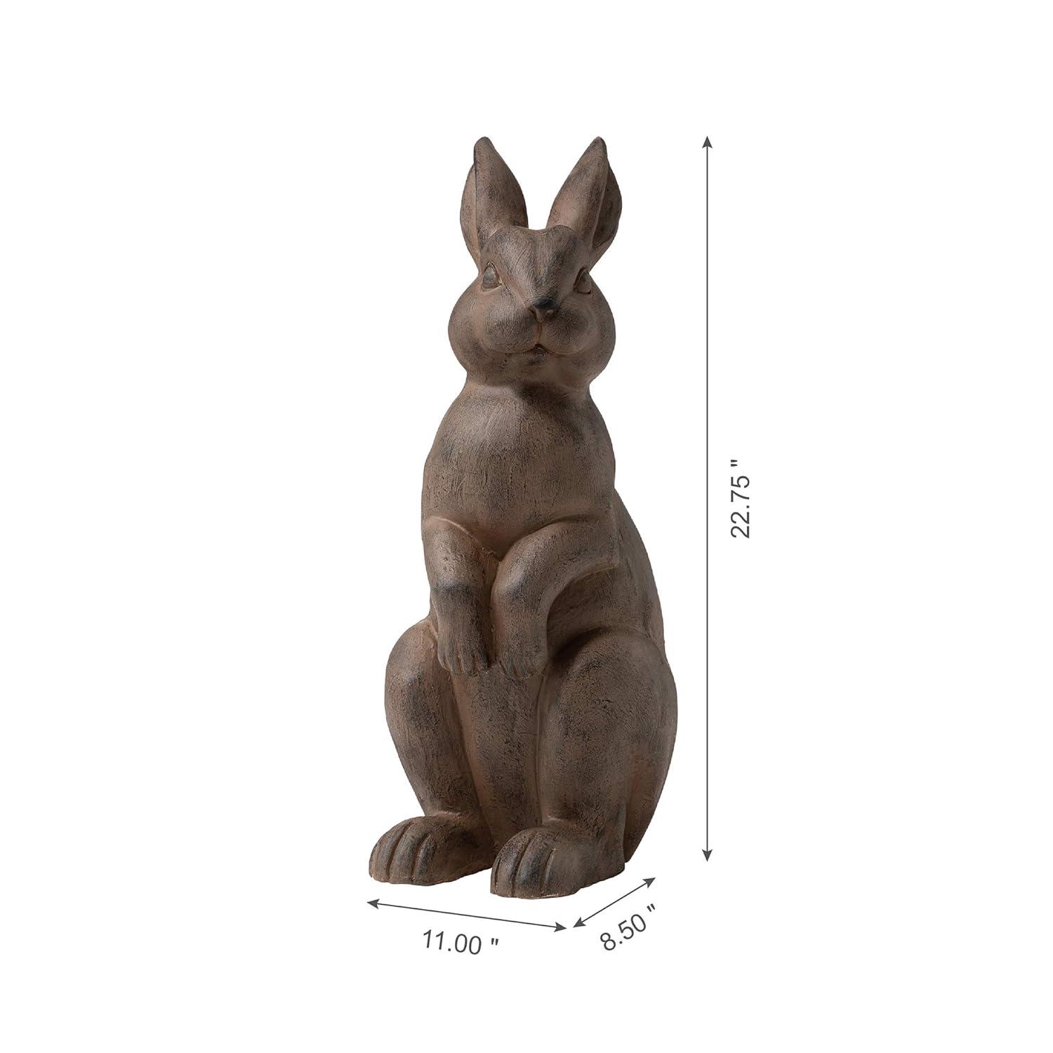 Trinx Zachary MGO Standing Rabbit Garden Statue