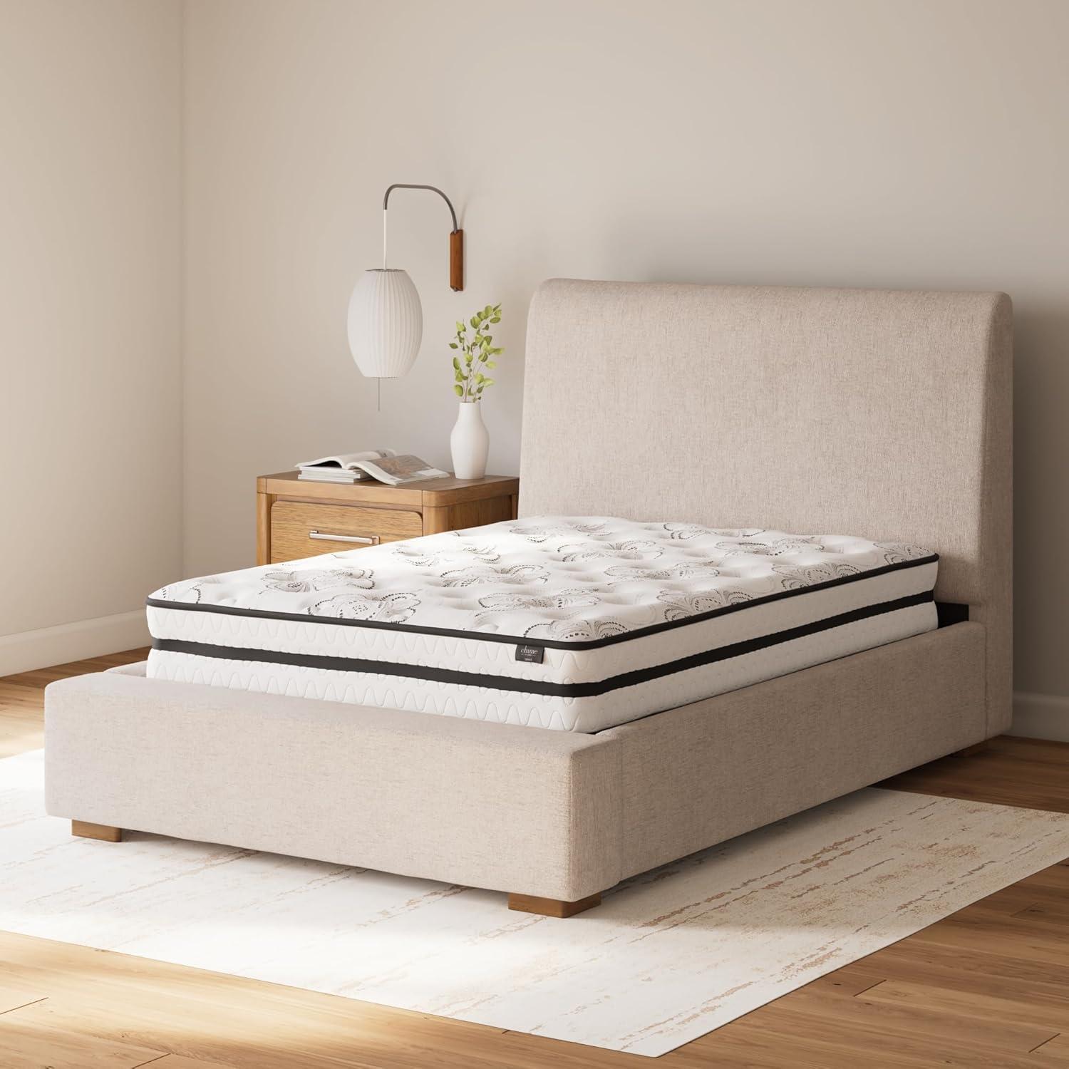 Signature Design By Ashley Chime 10 Inch Hybrid Twin Mattress In A Box White & Reviews | Wayfair