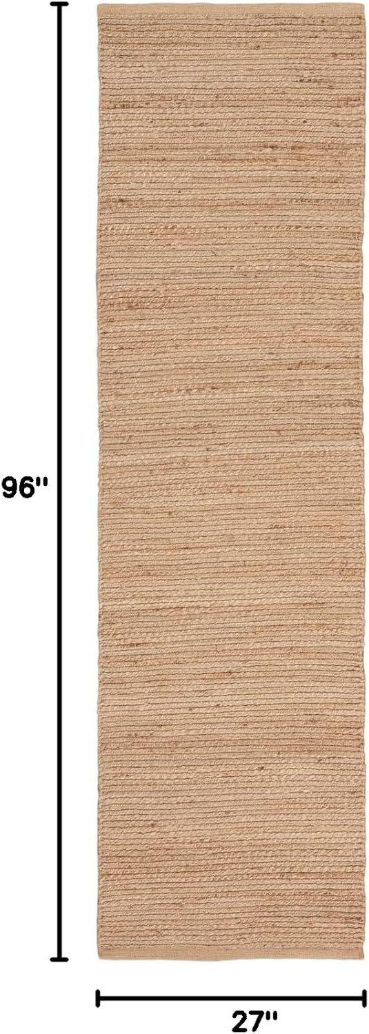 Earthy Elegance Natural Jute 2'3" x 8' Runner Rug