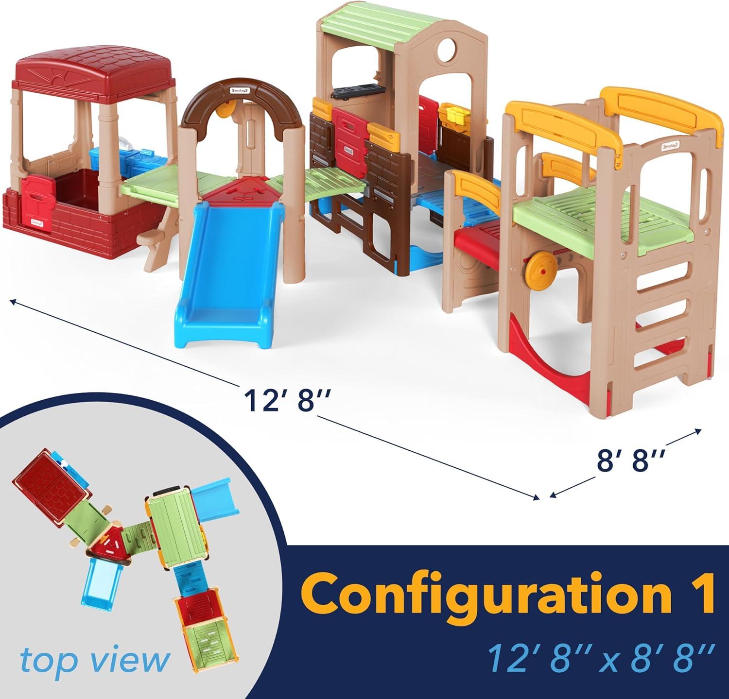 Simplay3 Young Explorers Indoor / Outdoor 4 Piece Modular Play System (4 Boxes) Dome Climber