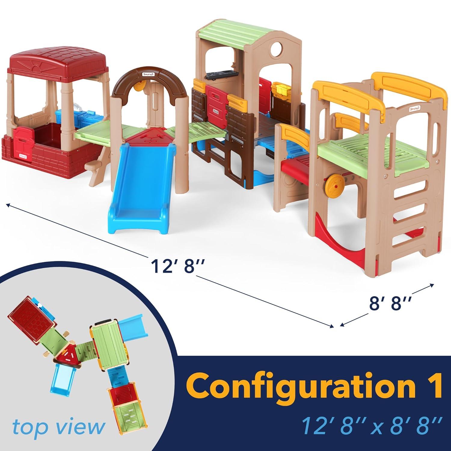 Simplay3 Young Explorers Indoor / Outdoor 4 Piece Modular Play System (4 Boxes) Dome Climber