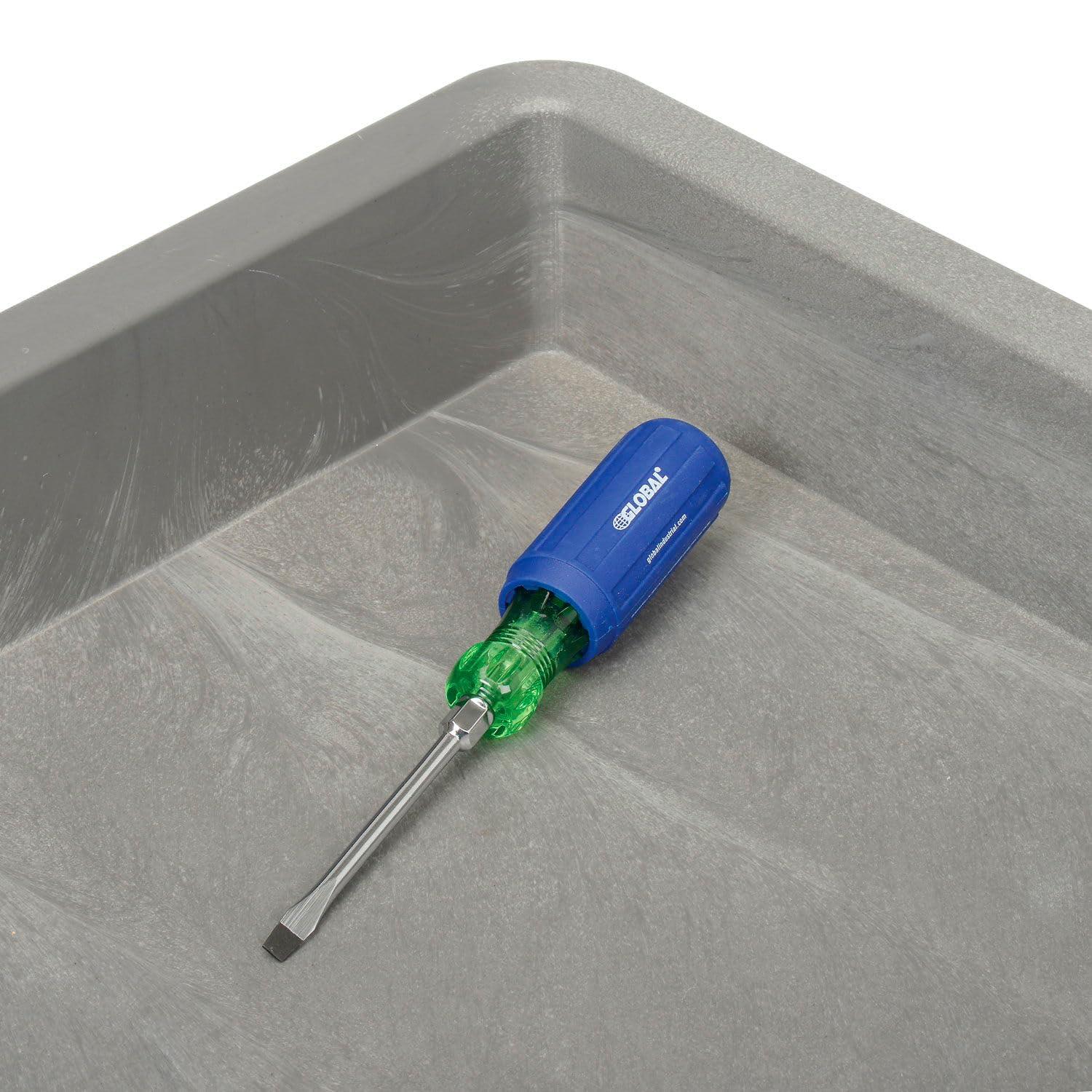 Plastic 3 Tray Shelf Industrial Strength Service & Utility Cart, 44” x 25-1/2”, 8" Pneumatic Wheels