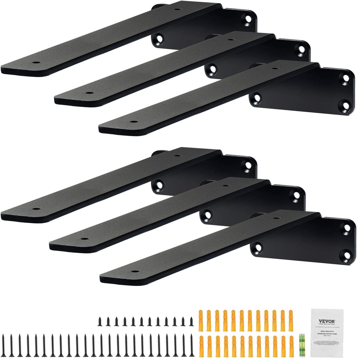 Floating Shelf Brackets (Set of 6)