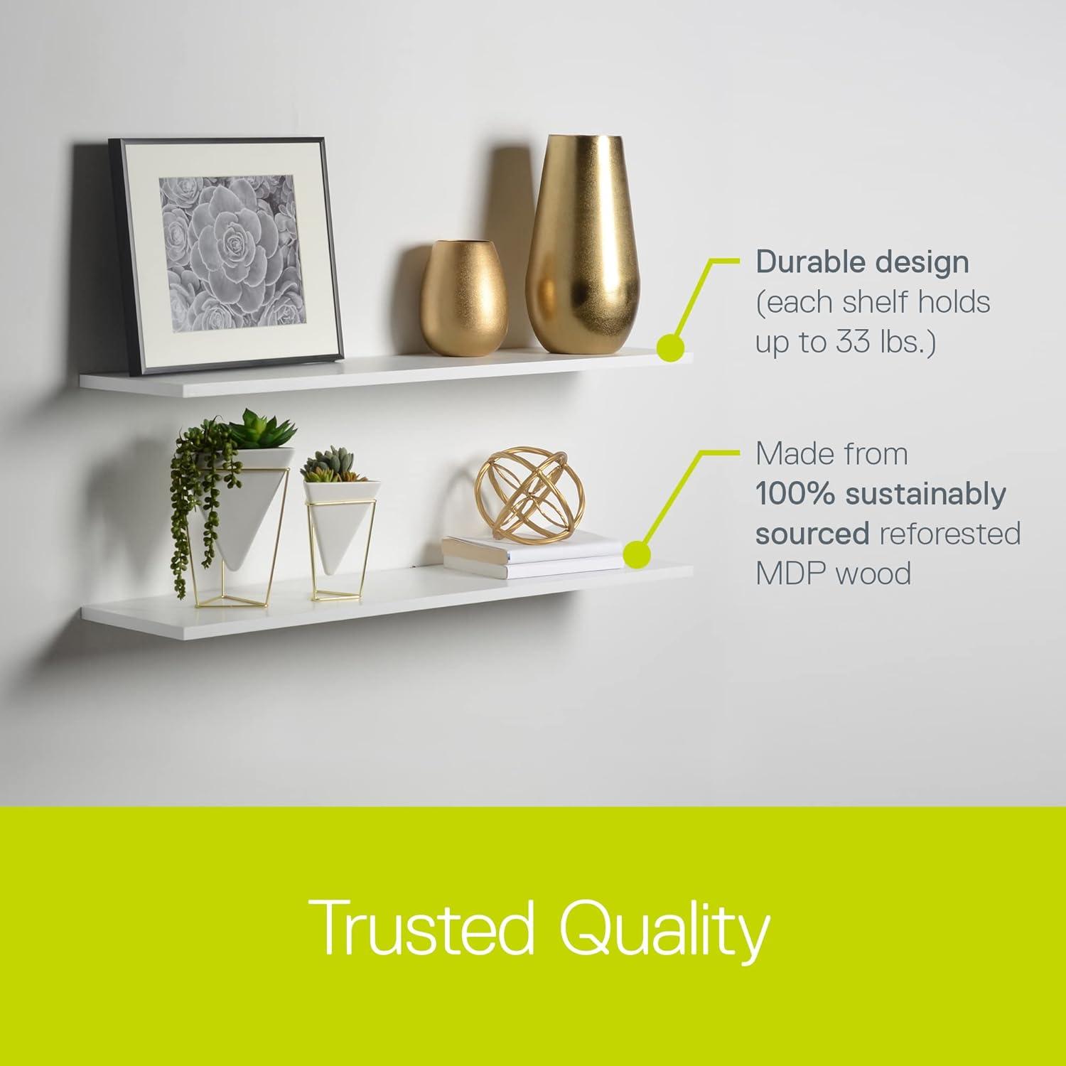 Delta Design 2 Piece Wall Shelf Set (Set of 2)