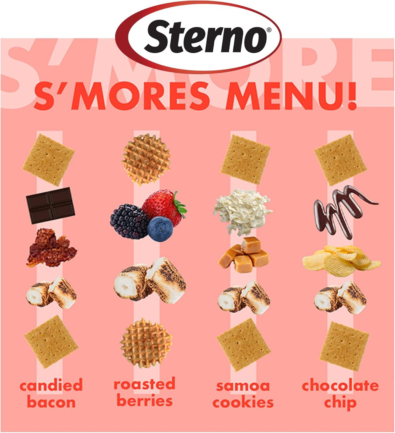 Sterno S'mores Maker Kit Smores Station - Tabletop Smores Maker for Indoor & Outdoor Use, Smores Kit with S'mores Heat Fuel - Tabletop Smores Kit for Kids & Adults - 5-Piece Smores Making Kit