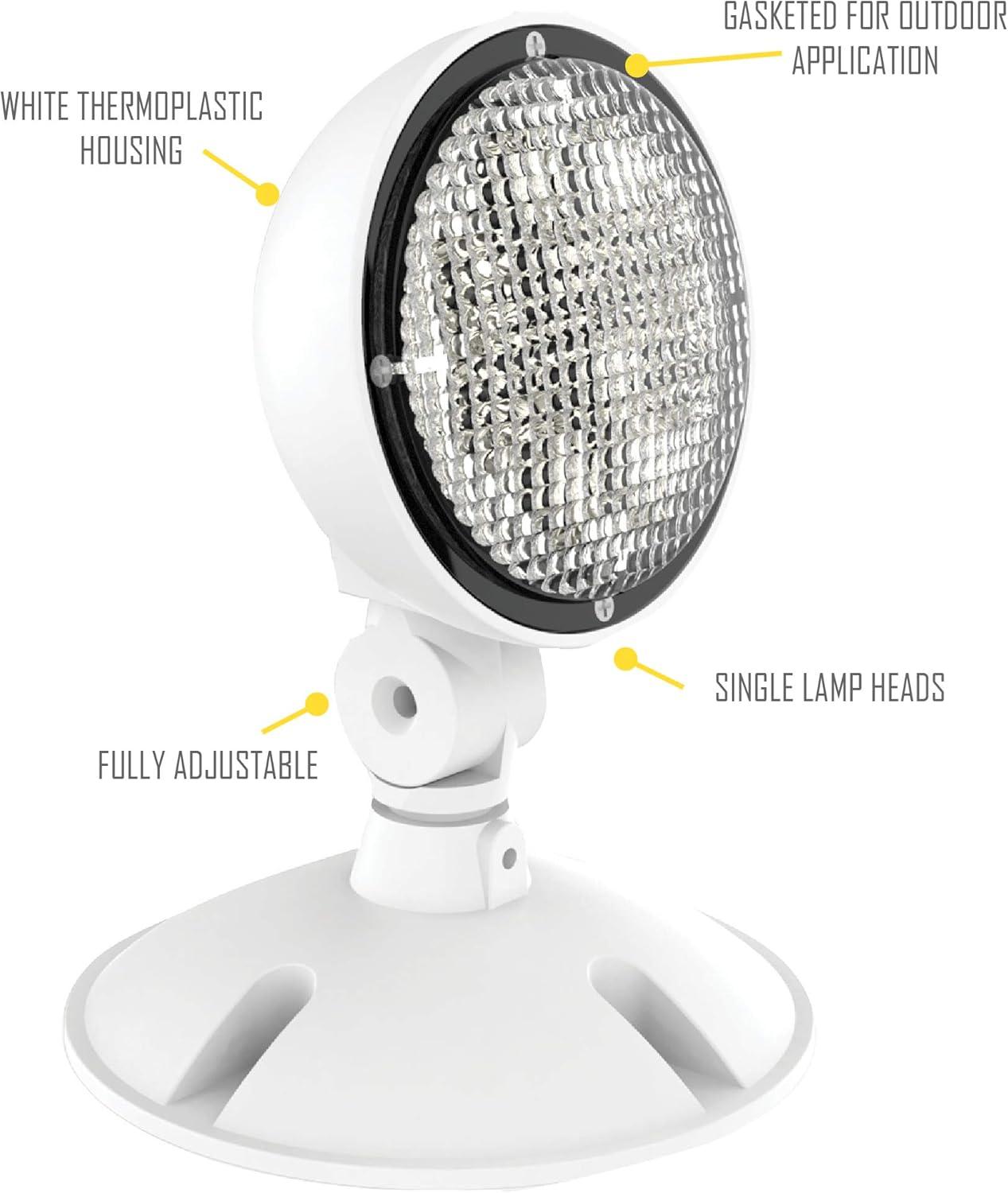 Compass Wet Loc Rmt Hd,3 V DC,LED,Plst,Wht  CORS