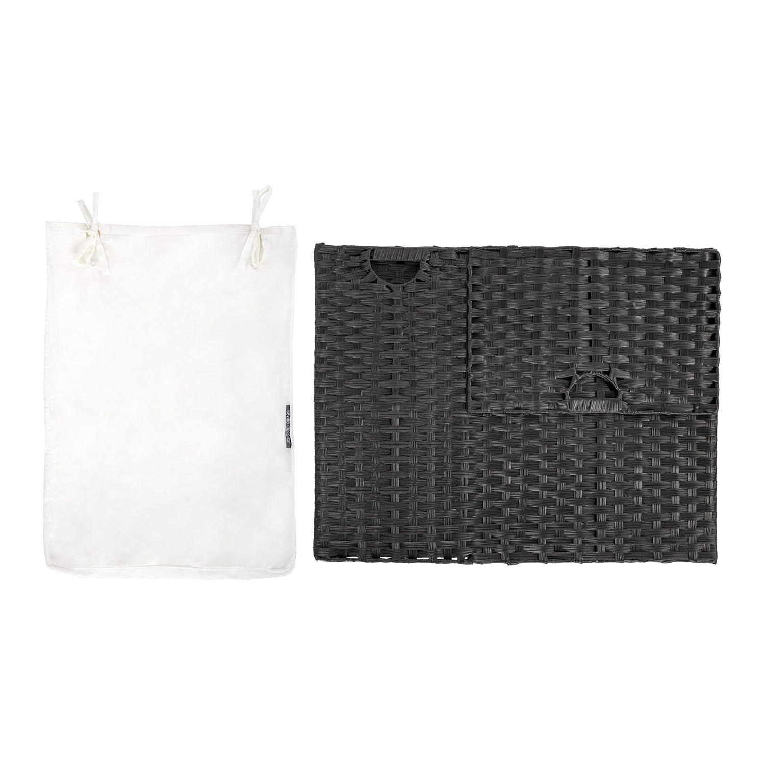 Handwoven Rectangle Laundry Hamper