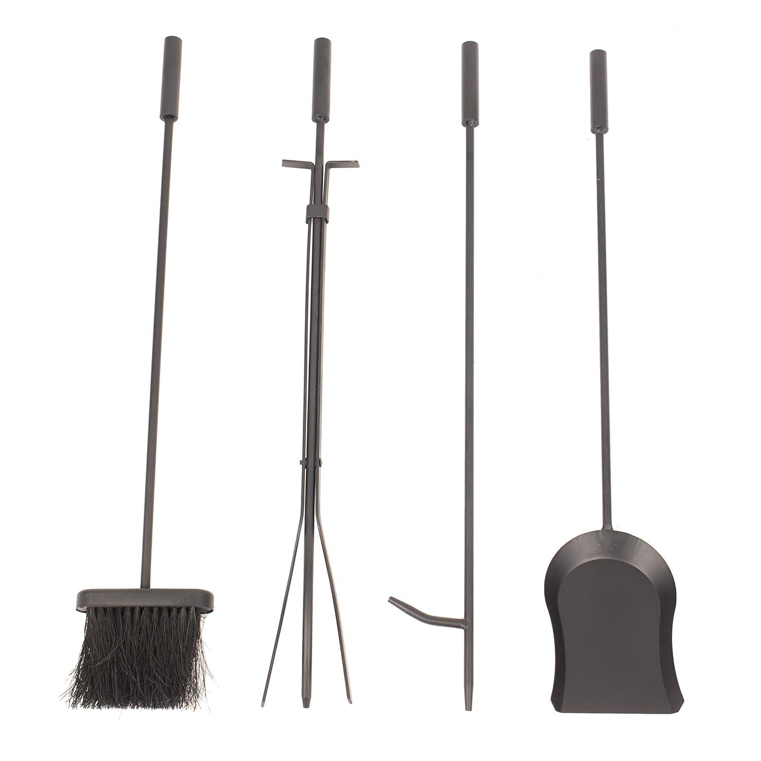 Pleasant Hearth FA011TL Steel Fireplace Tools and Log Bin