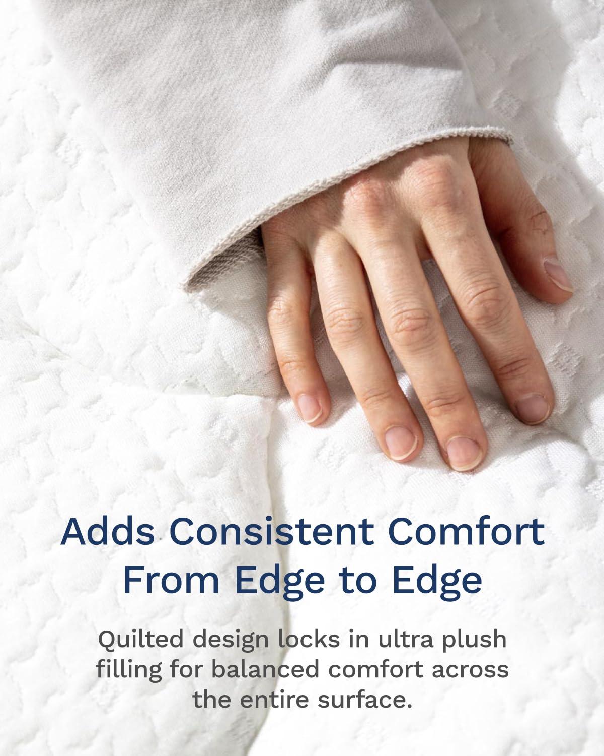 Mattress Pad - 18" deep pockets - Breathable Bamboo by Viscosoft  Twin