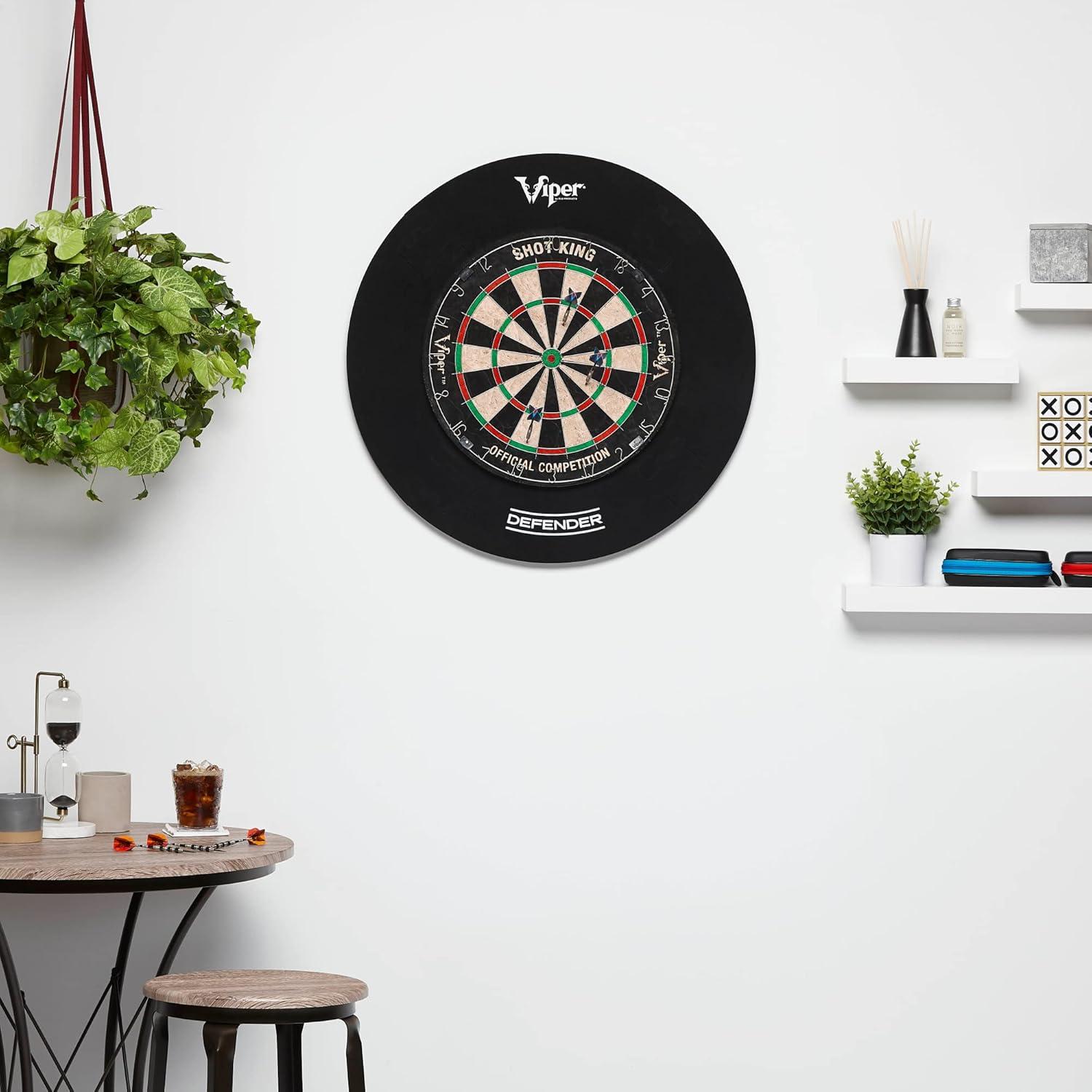 Viper Shot King Sisal Bristle Dartboard with Darts