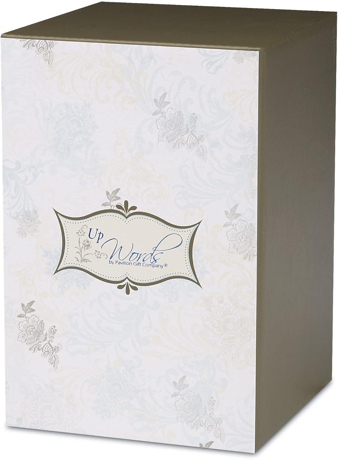 Up Words by Pavilion Lavender Tea Light Candle Holder, Special Daughter Sentiment, 5-1/2-Inch Tall, Includes Tea Light Candle