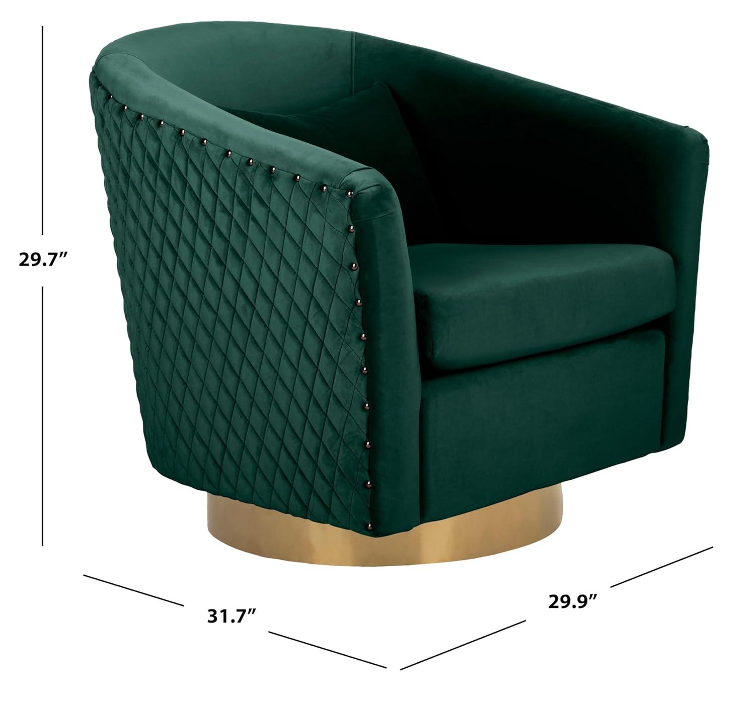 Skye Upholstered Swivel Barrel Chair