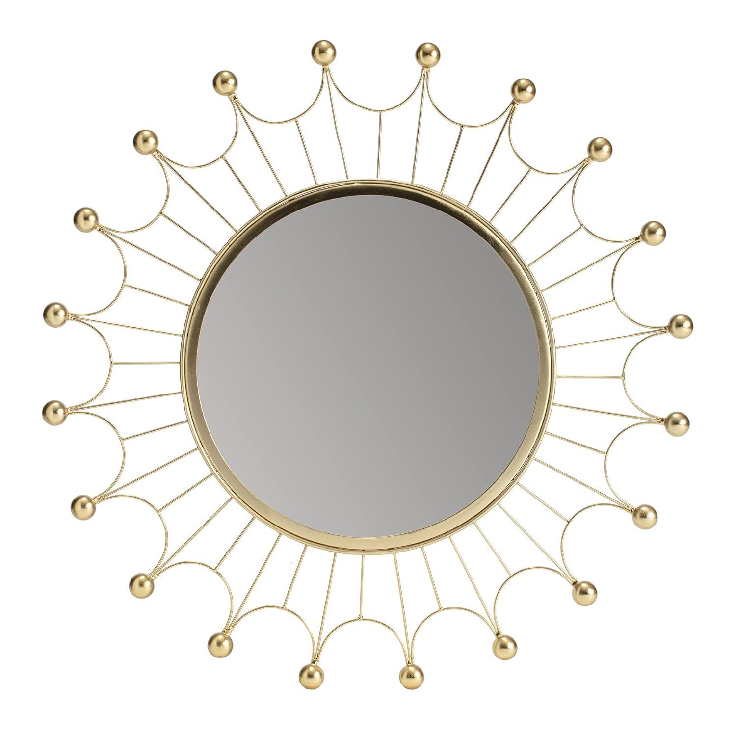 Habitat Evander Gold Bulb Wall Mirror