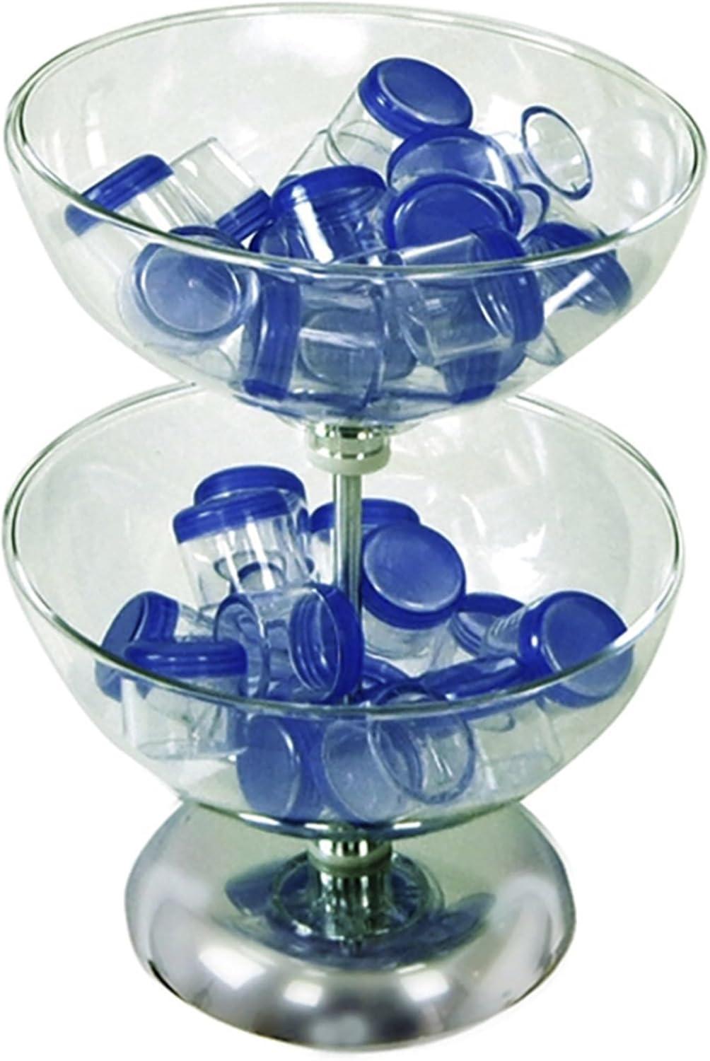 Azar Displays Two-Tier 12" & 12" Bowl Counter Display