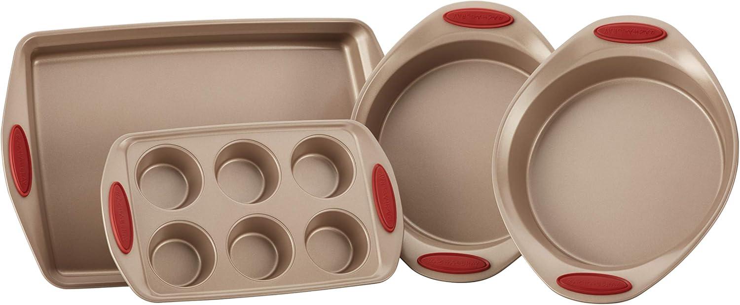 Rachael Ray Cucina Nonstick Baking Pans / Bakeware Set, 4 Piece