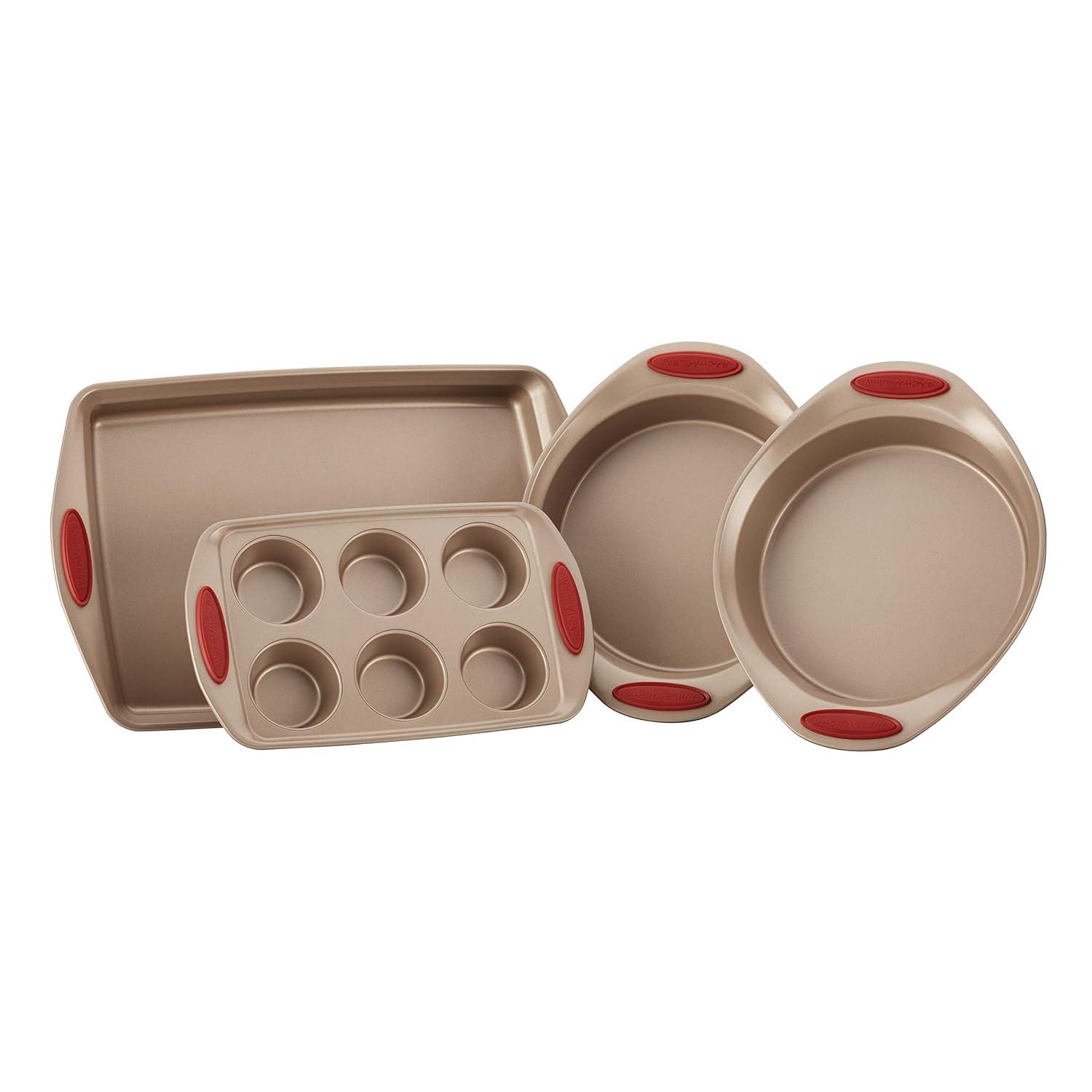 Rachael Ray Cucina Nonstick Baking Pans / Bakeware Set, 4 Piece