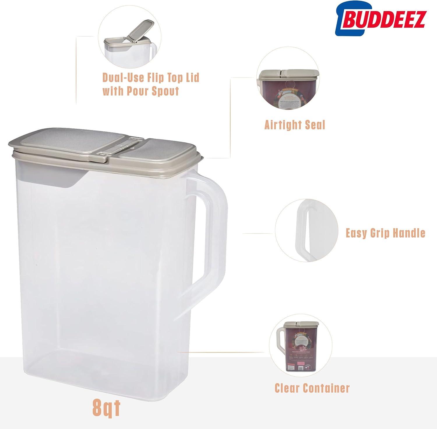 Buddeez 7 Lb. Plastic Food Storage Container