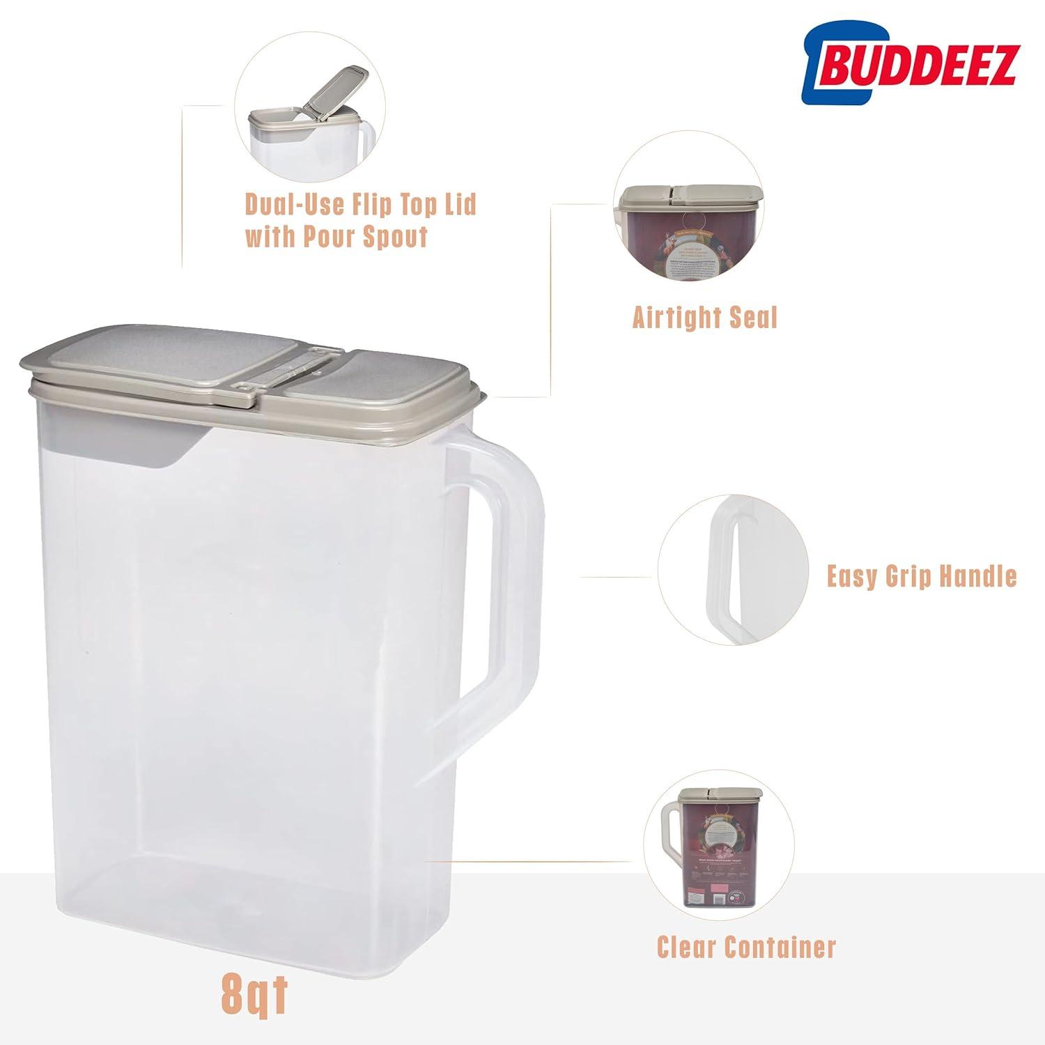 Buddeez 7 Lb. Plastic Food Storage Container