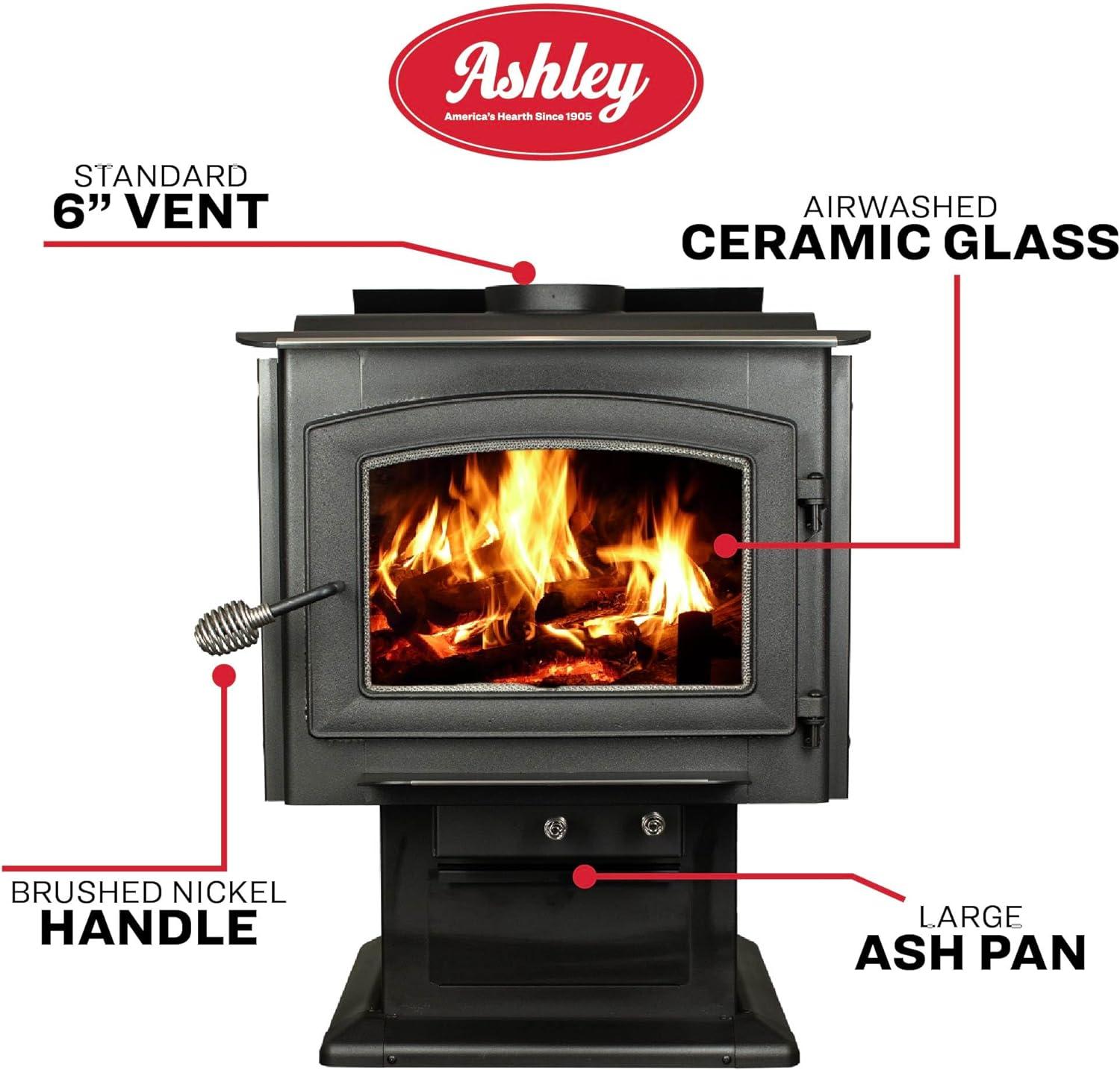 Ashley Hearth 3200 Square Feet Direct Vent Freestanding Stove with Blower