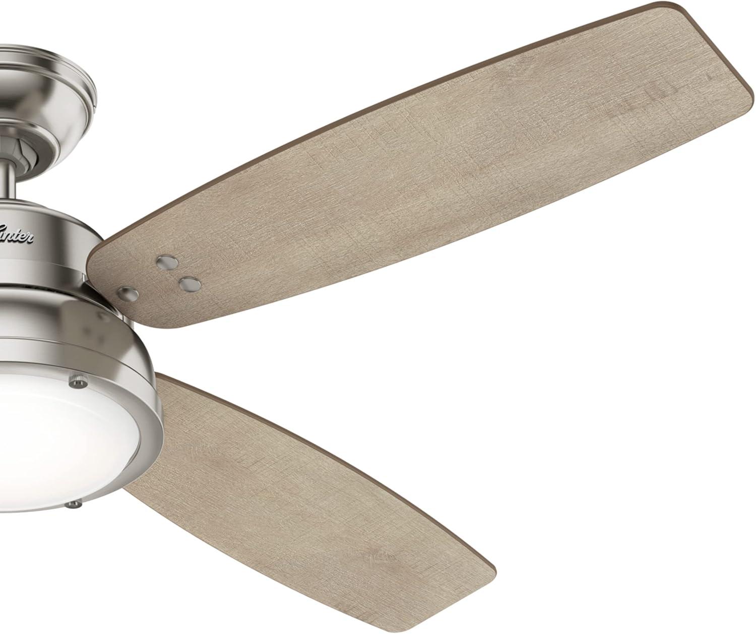 52" Wingate 4 - Blade LED Standard Ceiling Fan with Remote Control and Light Kit Included