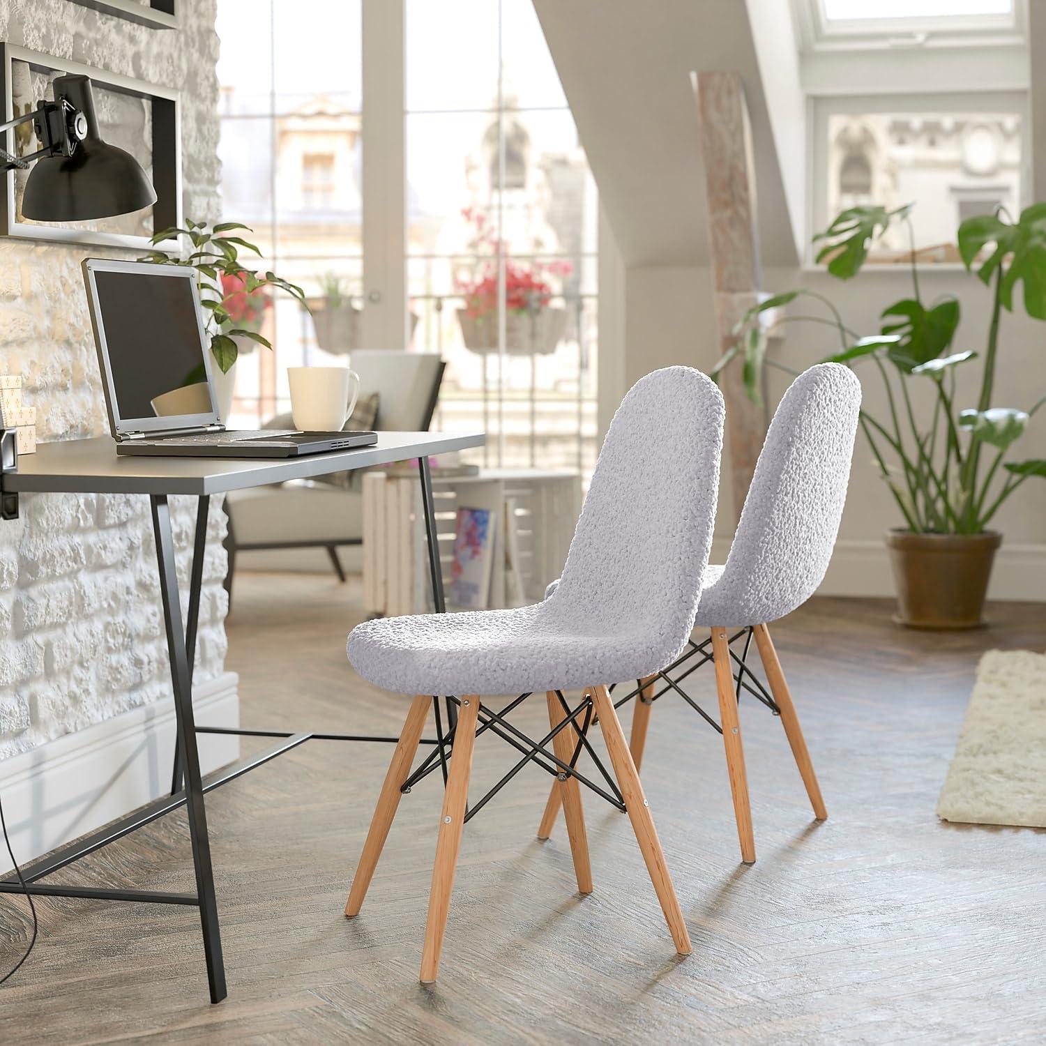 Flash Furniture Shaggy Dog Light Pink Accent Chair