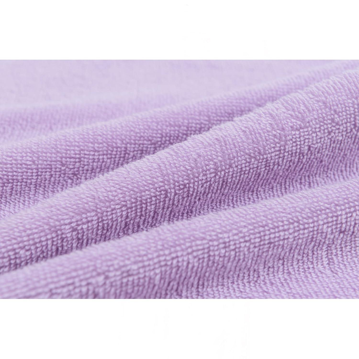 Alpine Swiss 100% Cotton Towel Set 2 Piece Soft and Absorbent 500 GSM Face Towels 13" x 13" Lilac