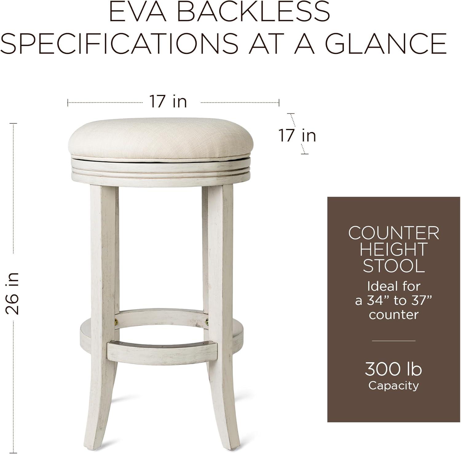 Maven Lane Eva Bar Stool with Fabric Upholstery