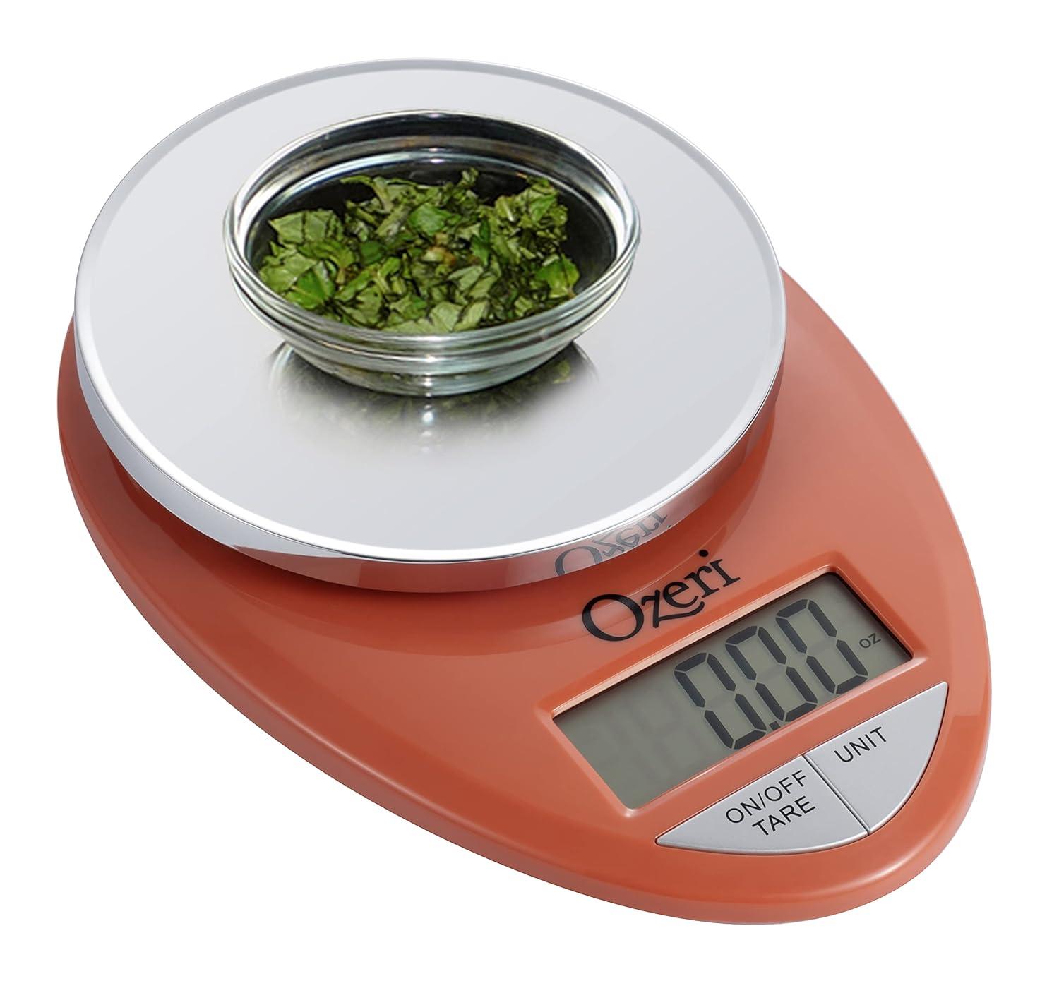 Ozeri Ozeri Pro Digital Kitchen Food Scale, 0.05 oz to 12 lbs (1 gram to 5.4 kg)