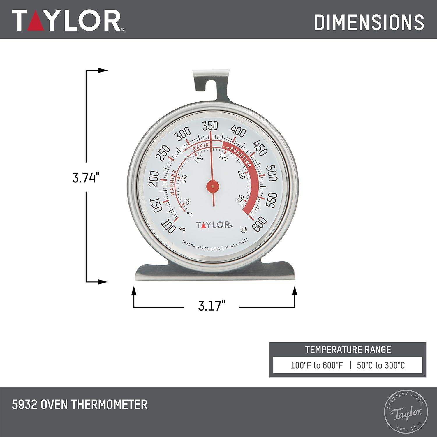 Taylor Instant Read Analog Oven Thermometer