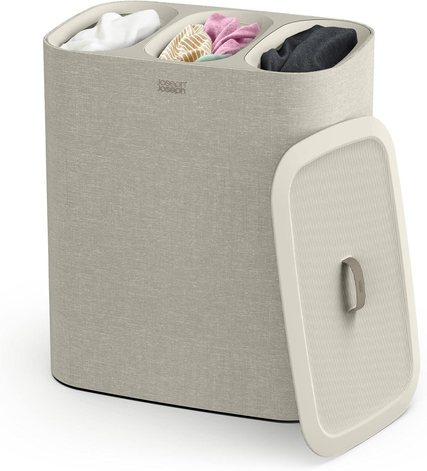 Joseph Joseph Tota Trio 90-liter Laundry Hamper Separation Basket with Lid