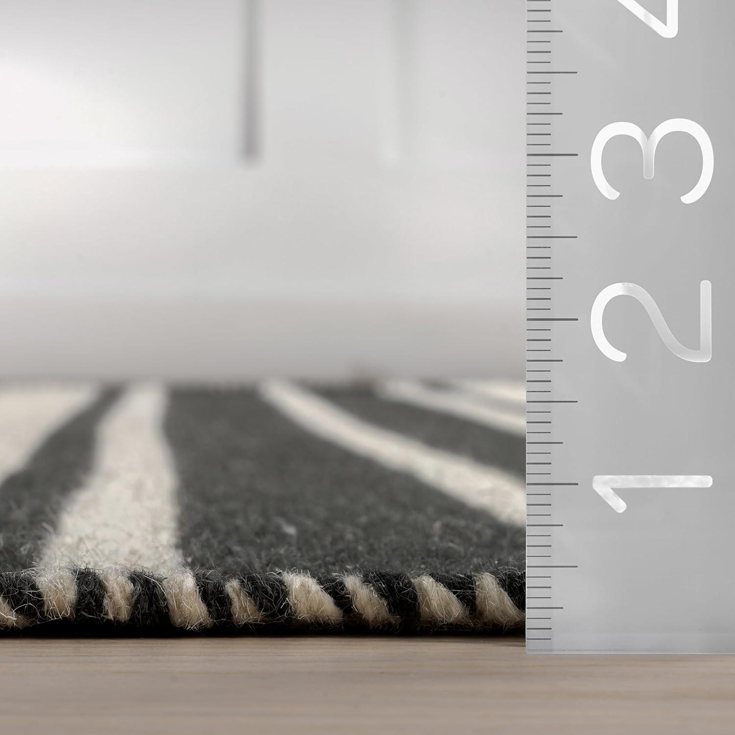Frenshe Interiors x Rugs USA Bowery Striped Wool Area Rug | Wayfair