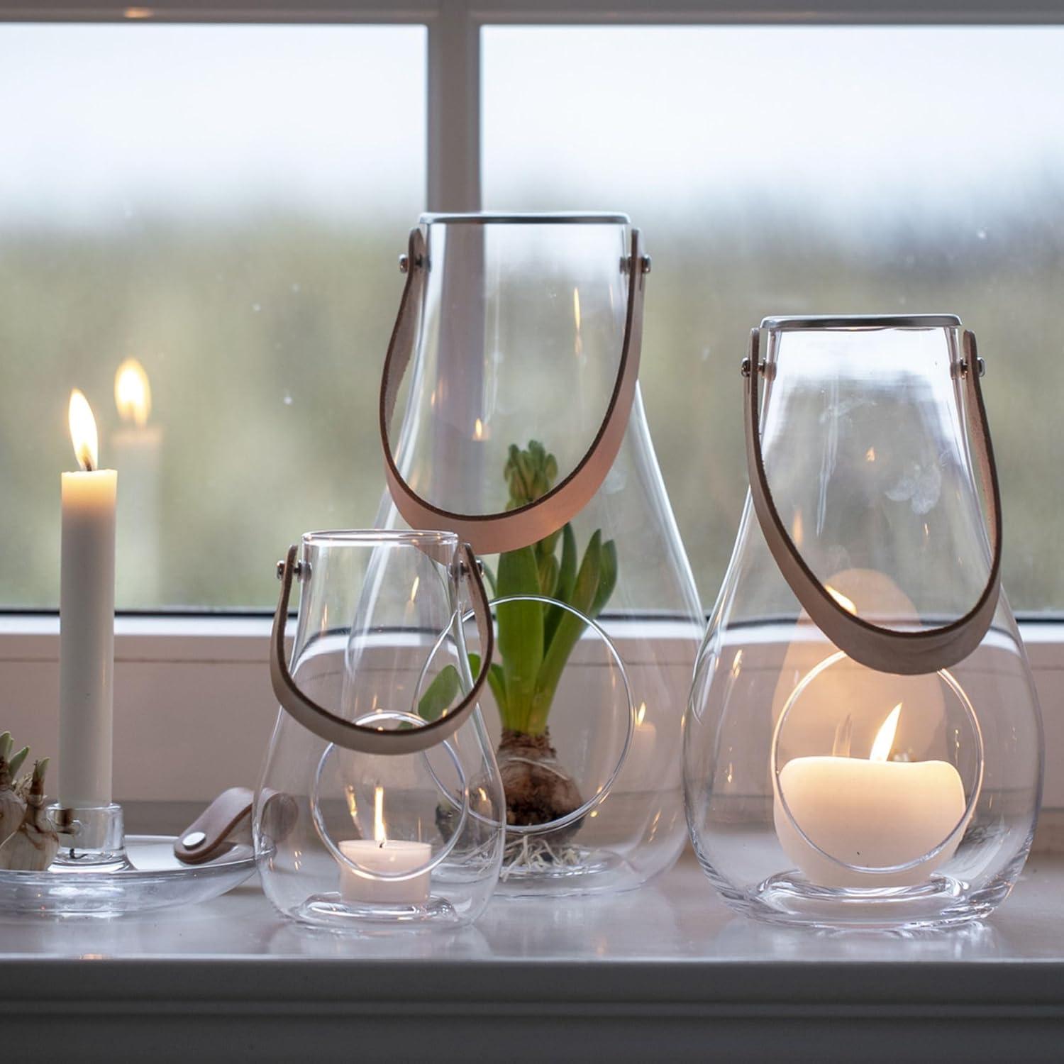 Glass Tabletop Lantern