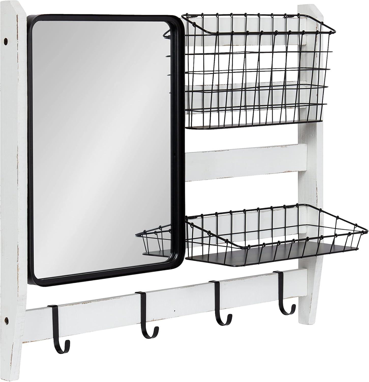Tanner Metal Wall Organizer with Key Hooks