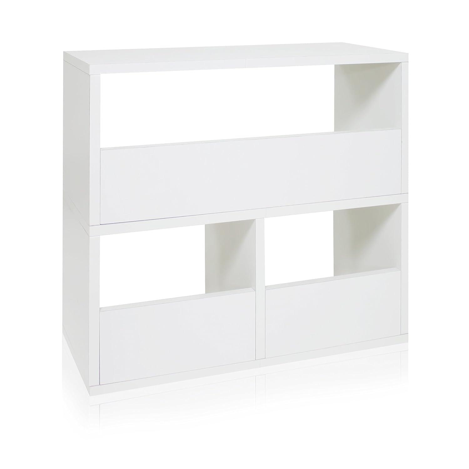 Eco-Friendly Modern White Cubby Organizer for Kids