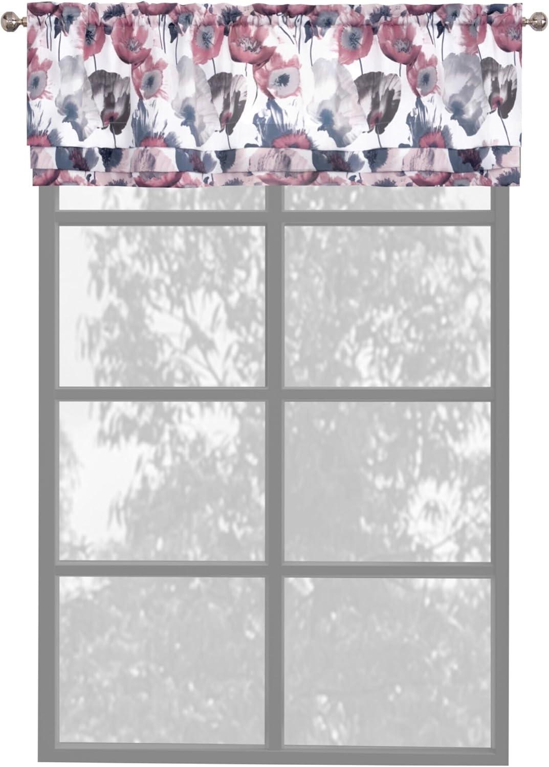 Achim Importing Co Floral Tailored 50'' W Window Valance