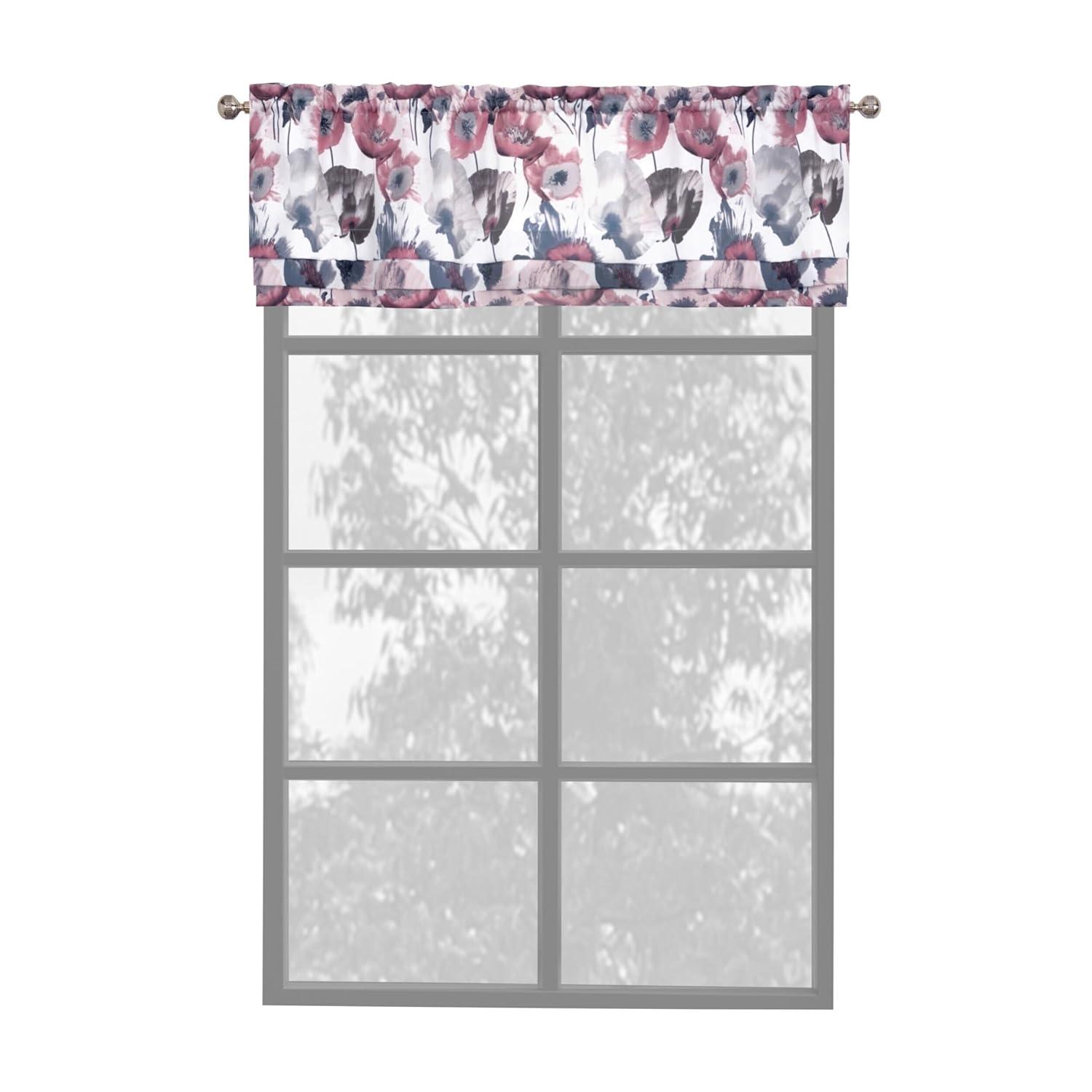 Achim Importing Co Floral Tailored 50'' W Window Valance