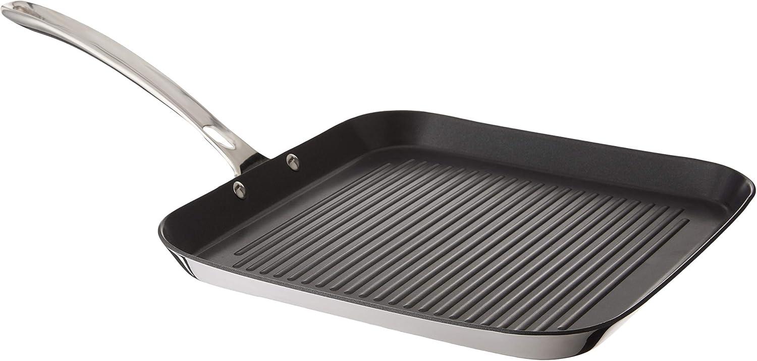 Viking 11-Inch Stainless Steel Nonstick Grill Pan with Stay-Cool Handle