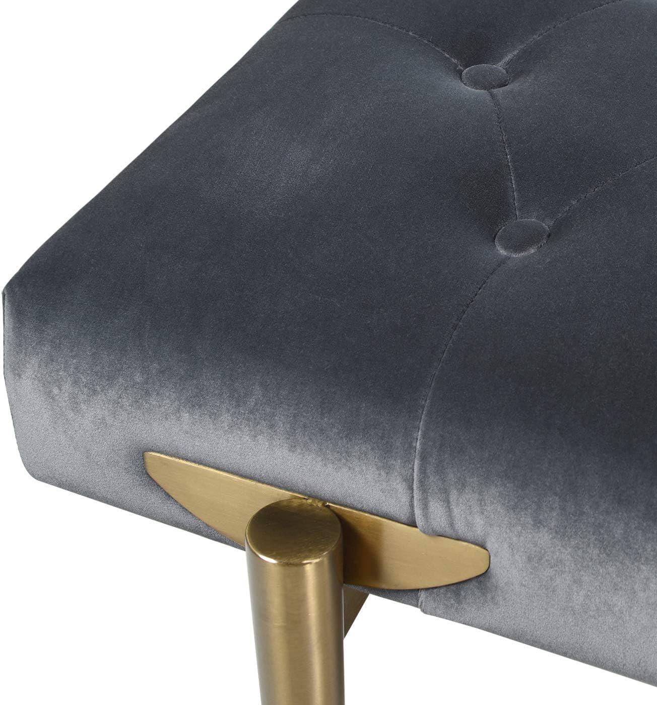 Velvet Upholstered Bench