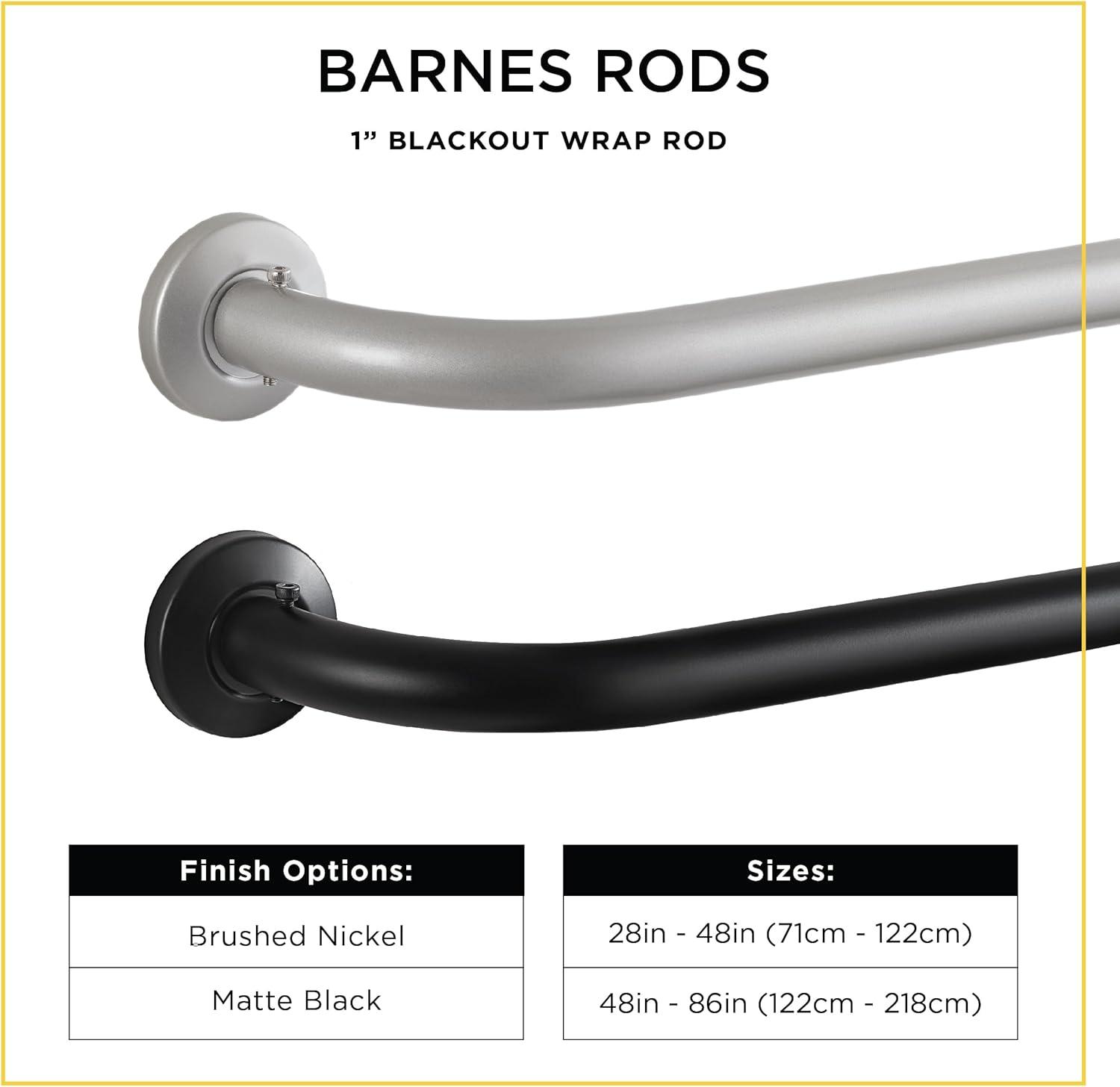 Eclipse 100% Steel Adjustable Single Curtain Rod