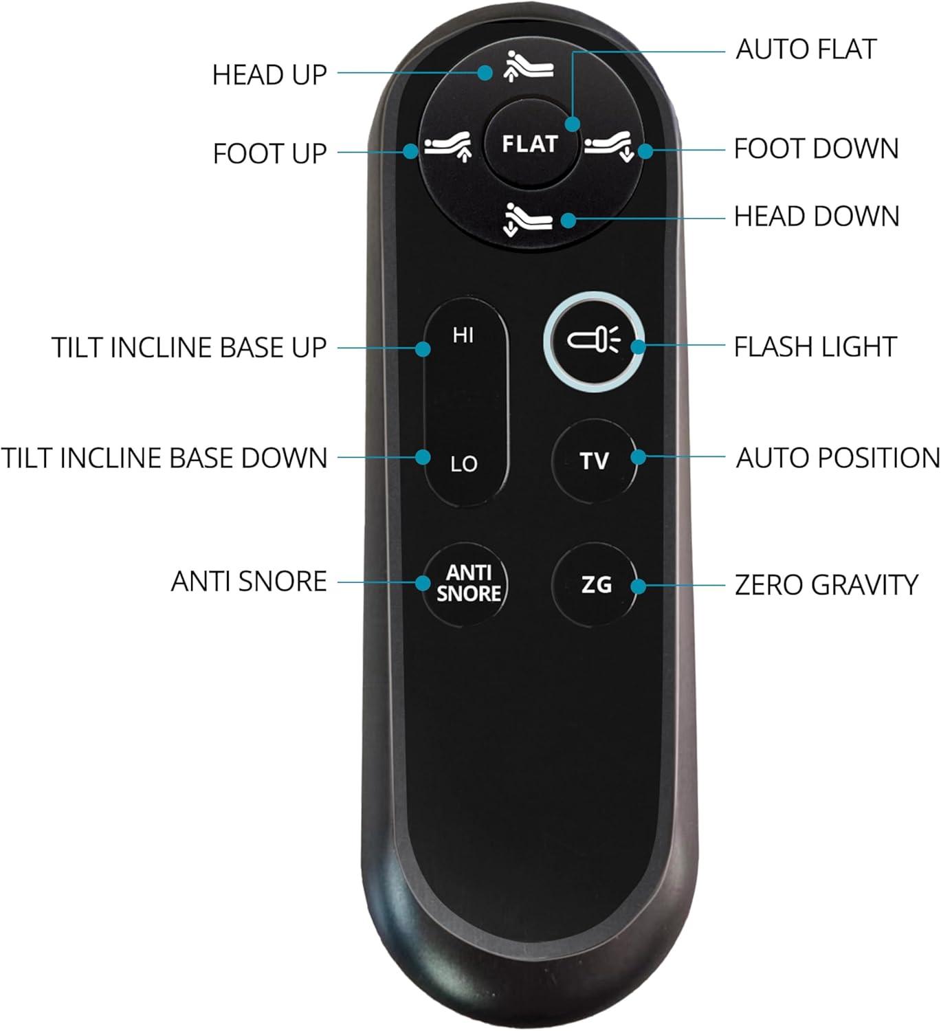 Boyd Sleep Massaging Adjustable Bed with Wireless Remote