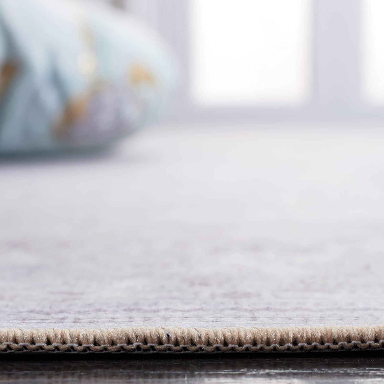 Tucson TSN199 Power Loomed Machine Washable Area Rug - Beige/Beige - 6'x9' - Safavieh.