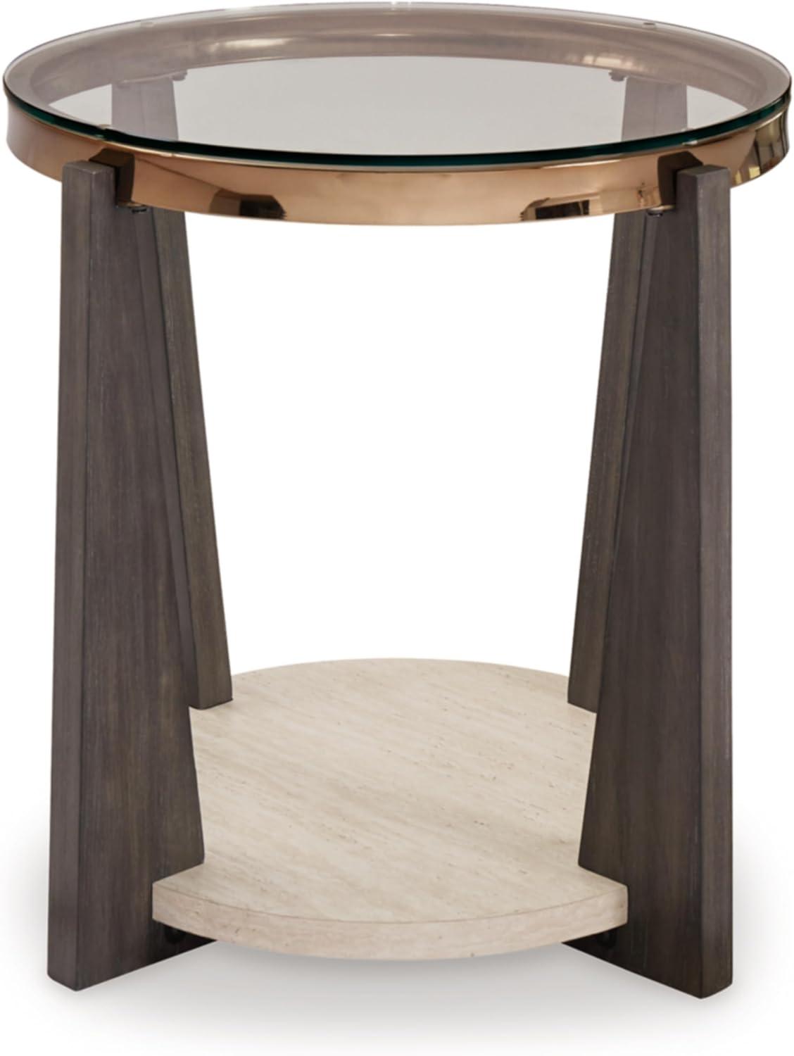 Signature Design by Ashley Frazwa End Table, Grayish Brown