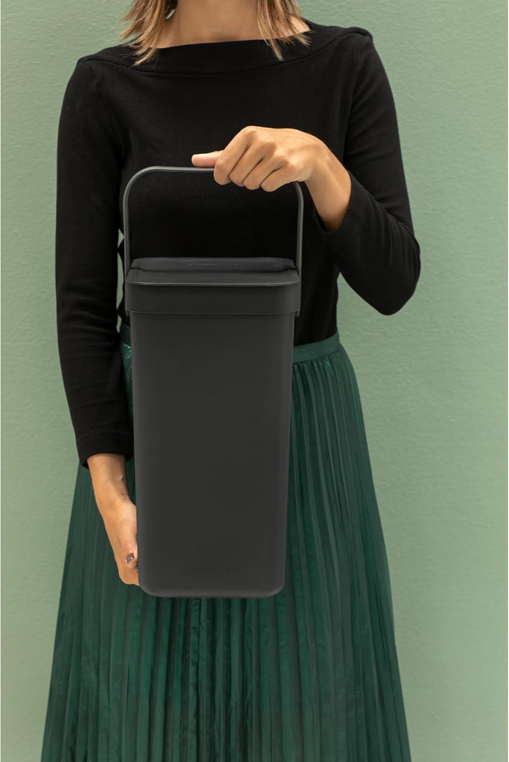 Brabantia Sort & Go Plastic Recycling Bin, 3.2 Gallon