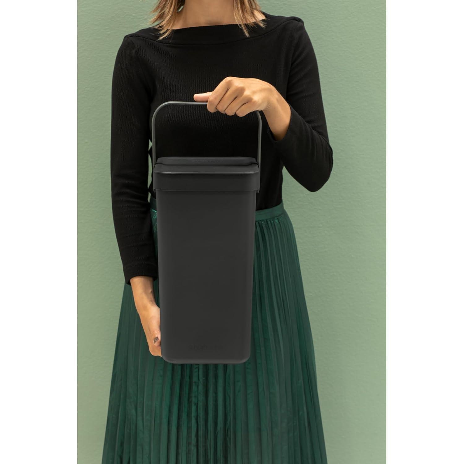 Brabantia Sort & Go Plastic Recycling Bin, 3.2 Gallon